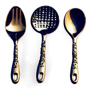 Ceramic Serving Utensils Png 06212024 PNG image