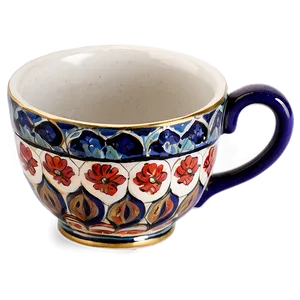 Ceramic Teacup PNG 06292024