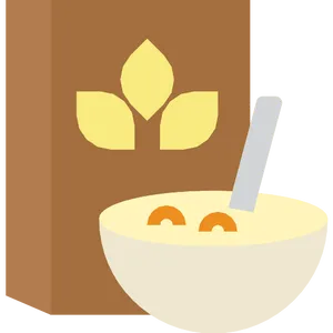 Cereal Bowland Box Graphic PNG image