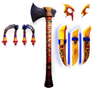 Ceremonial Axe Profile PNG 6 PNG