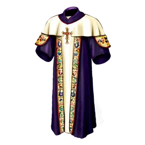 Ceremonial Bishop Robe Png 06252024 PNG image