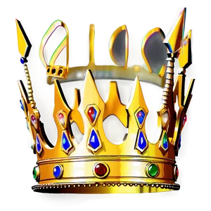 Ceremonial Golden Crown PNG Dax