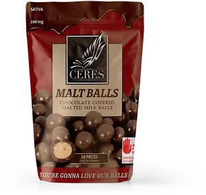Ceres Malt Balls Chocolate Covered Treats PNG image