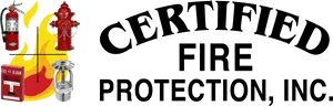 Certified Fire Protection Equipment Logo PNG