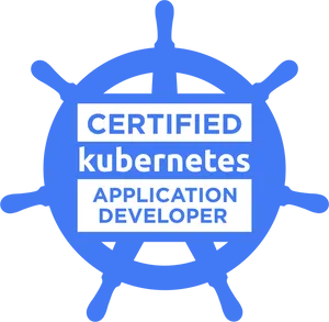 Certified Kubernetes Application Developer Badge PNG image