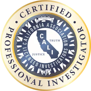 Certified Professional Investigator California Association Seal PNG image