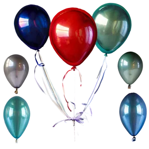 Cerulean Blue Balloons PNG Lrk20 PNG
