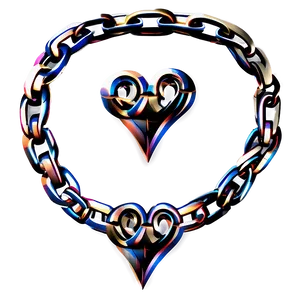 Chain Heart Png 05042024 PNG image