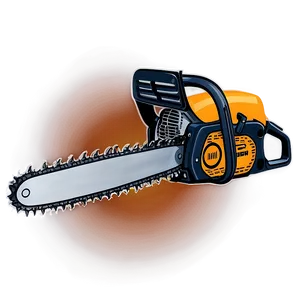 Chainsaw With Flames Design Png 05252024 PNG image