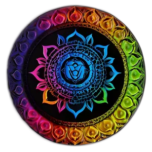 Chakra Embossed Yoga Mat Png Exa PNG image