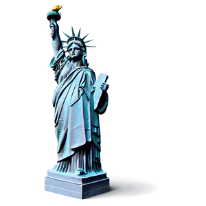 Chalk Drawing Of Statue Of Liberty PNG 05242024 PNG