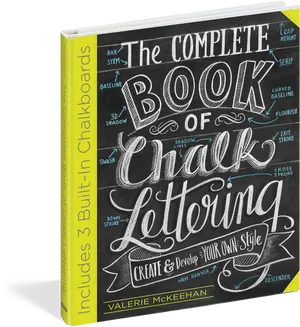 Chalk Lettering Book Cover PNG