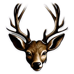 Chalkboard Deer Head Drawing PNG 90
