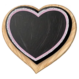Chalkboard Heart Clipart PNG 27