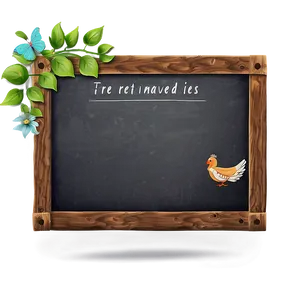 Chalkboard Sign PNG Qxr PNG