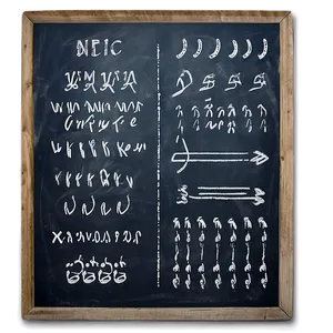 Chalkboard Style 123 Png 06272024 PNG image