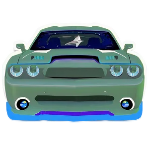 Challenger Vinyl Decal PNG 06252024