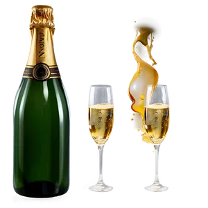 Champagne Bottle PNG 48