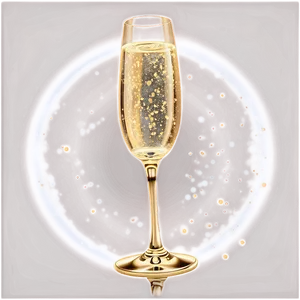 Champagne Diamonds Glow PNG Duq