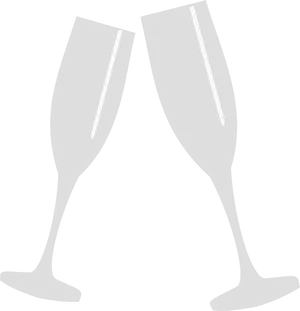 Champagne Flutes Celebration PNG