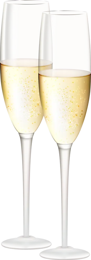 Champagne Glasses Celebration PNG image