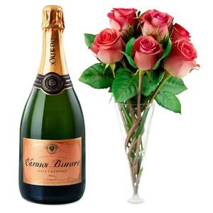 Champagne Roses Bouquet PNG 06212024 PNG
