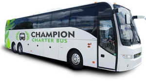 Champion Charter Bus Tour Vehicle PNG image