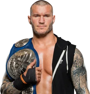 Champion Wrestler Randy Orton PNG image