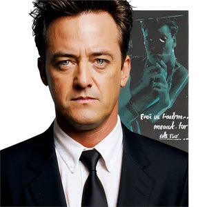 Chandler Bing And Eddie Menuek PNG Jhb94