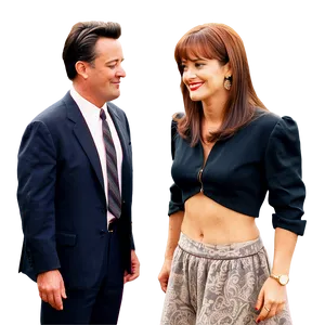 Chandler Bing And Kathy's Relationship PNG 06242024