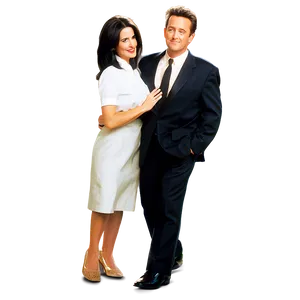 Chandler Bing And Monica Geller Png Osb28 PNG image