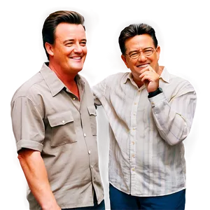 Chandler Bing And Richard Burke PNG Oet