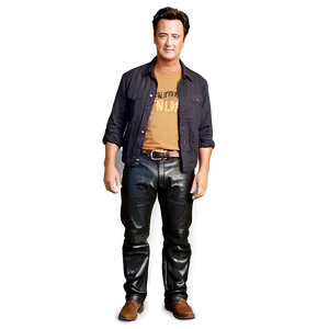 Chandler Bing Leather Pants Incident Png 06242024 PNG image