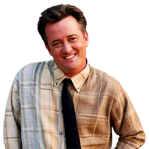 Chandler Bing Smiling Png 06242024 PNG image