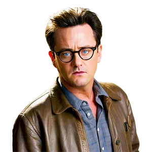 Chandler Bing With Glasses Png Qwj84 PNG image