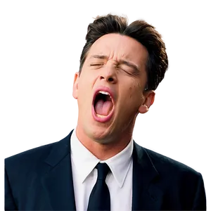 Chandler Bing Yawning PNG Kbd24