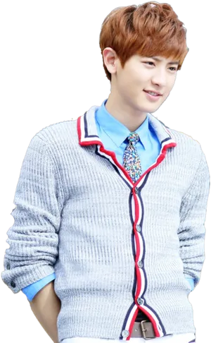 Chanyeolin Casual Knitwear PNG image