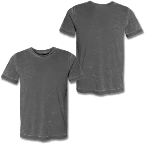Charcoal Gray T Shirt Mockup PNG image