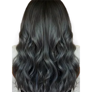 Charcoal Grey Hair Png 06282024 PNG image