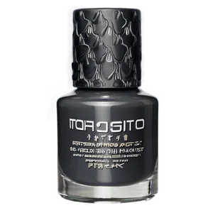 Charcoal Nail Polish PNG Cku
