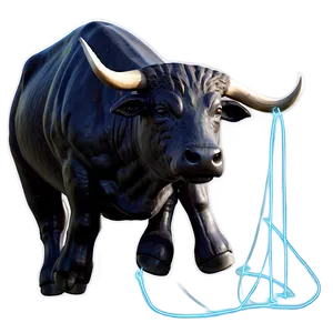 Charging Bull PNG 05242024