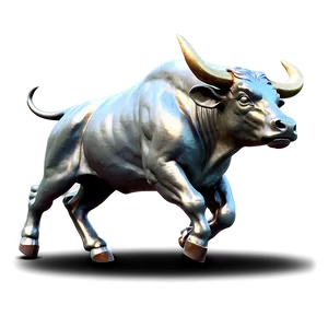 Charging Bull PNG 05242024