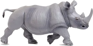 Charging Rhinoceros Isolated PNG image