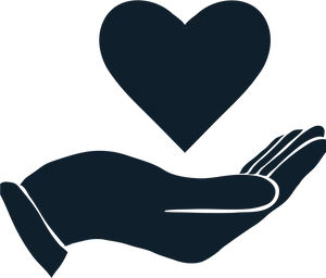 Charitable Heart Donation Icon PNG image