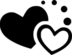Charitable Hearts Graphic PNG image