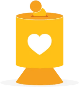 Charity Donation Box Graphic PNG image