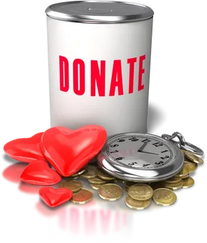 Charity Donation Concept PNG image