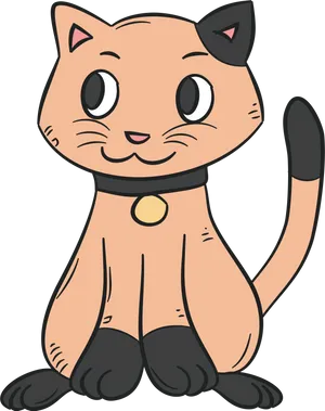 Charming Cartoon Cat.png