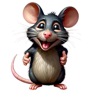 Charming Cartoon Rat PNG 55 PNG
