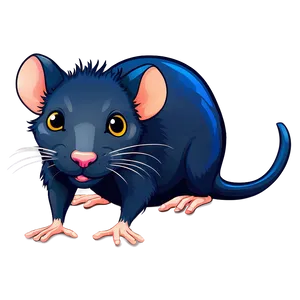 Charming Cartoon Rat PNG Jqa61 PNG